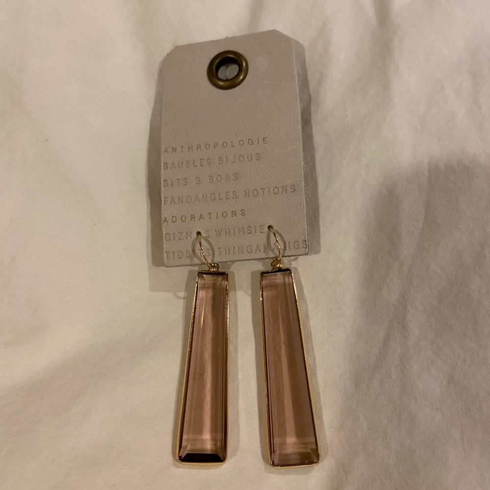 Anthropologie Glass dangle earrings